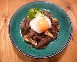 牛肉と白ネギの甘辛温玉添え♪作り方5写真