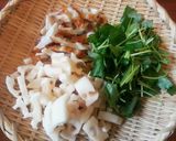 咳に効く蓮根と三つ葉の塩麹炒め作り方1写真