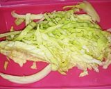 明太子とキャベツのとん平焼作り方1写真