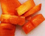 離乳食後期パクパク柿とチーズのおやつ覚書作り方2写真