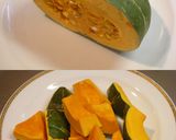蒸しかぼちゃの肉あんかけ作り方1写真
