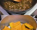 蒸しかぼちゃの肉あんかけ作り方3写真