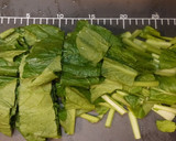 フライパンde簡単小松菜と油揚げの煮浸し作り方1写真