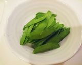 簡単副菜☆絹さやの海苔炒め作り方1写真