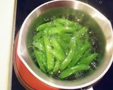 簡単副菜☆絹さやの海苔炒め作り方2写真