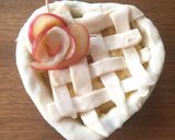 ハート型♡りんごでバラ❁﻿アップルパイ作り方10写真