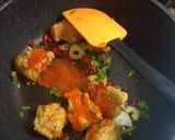 鶏唐揚げの辛味炒め作り方5写真