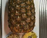 パイナップルの切り分け方☆丸むきパイン作り方2写真