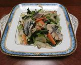 さわらと野菜たっぷりの炒め物作り方10写真