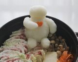 ベイマックス大根おろしアート鍋＊デコ鍋作り方3写真