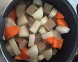 とり野菜みそ 簡単 もつ煮込み作り方2写真