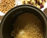 発芽米でサツマイモとひよこ豆の炊きおこわ作り方1写真
