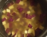 発芽米でサツマイモとひよこ豆の炊きおこわ作り方2写真