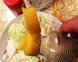 レンチン キャベツ&蒸し餃子 ランチ☆作り方3写真