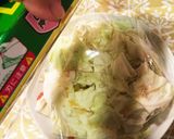 レンチン キャベツ&蒸し餃子 ランチ☆作り方4写真