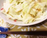 レンチン キャベツ&蒸し餃子 ランチ☆作り方5写真