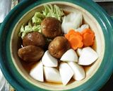 鶏肉の治部煮風鍋作り方4写真