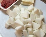 ＊熱々トロトロ♡大根と挽肉の甘辛煮＊作り方1写真