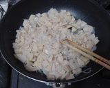 筍としらたきの炒り卵作り方4写真