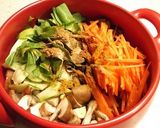 たっぷり野菜ともずくの和風カレースープ作り方1写真