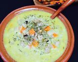雑穀豆入❤️ささ身レタス中華スープ作り方7写真