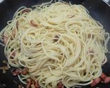 ほんのり甘く北伊風カルボナーラ　節約版作り方4写真