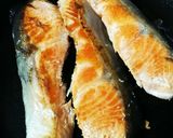 しゃけのマーガリンポン酢焼き作り方1写真