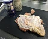 糖質制限！！ガッツリ鶏バターステーキ♡作り方1写真