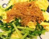 簡単ヘルシーおつまみ♪大根葉と卵の炒め物作り方5写真