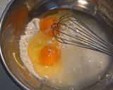 にらと大豆のお肉のヘルシーチヂミ作り方3写真