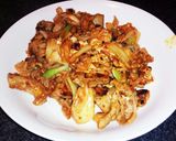 豚キムチ納豆炒め作り方5写真