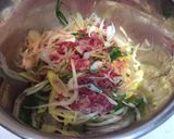 おでんの素で☆牛肉と白ネギの巾着煮♪作り方2写真