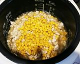 中華風コーンと鳥挽き肉の炊き込みご飯作り方5写真