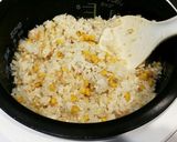 中華風コーンと鳥挽き肉の炊き込みご飯作り方6写真