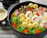 コラーゲンボールでぷるぷるひよこのデコ鍋作り方8写真