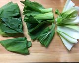 超かんたん☆チンゲン菜の青菜炒め作り方1写真