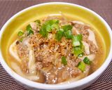 大豆のお肉ときのこでホッコリ生姜肉豆腐⁂作り方6写真