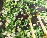 小松菜&干し☆エビ&鳥手羽元の炒飯作り方3写真