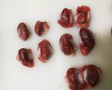 子供も大好き砂肝のカレー味煮おつまみ作り方1写真