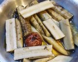ゴボウと梅干しの炊いたの作り方4写真