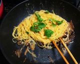 明太子ときのこの和風スパゲッティ作り方3写真