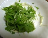 レンチンだけ！キャベツと水菜の温サラダ作り方2写真