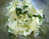 レンチンだけ！キャベツと水菜の温サラダ作り方4写真