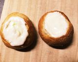 エビとアボカドのパンでグラタン作り方2写真