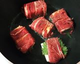 豆腐の牛肉巻き 豆牛作り方2写真