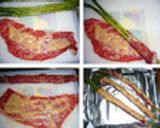 アスパラガスの牛肉巻き味噌マヨ焼き作り方5写真