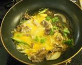 他人丼（牛肉の卵とじ丼）作り方5写真