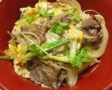 他人丼（牛肉の卵とじ丼）作り方6写真