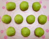 ★Xmas☆リース風抹茶ちぎりパン★作り方4写真