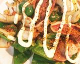 白菜とスルメイカの焦がし醤油バター炒め作り方3写真